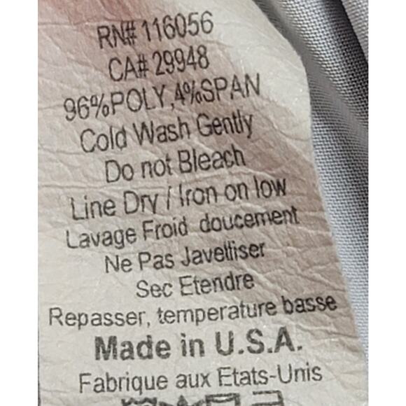 Jess & Jane Green Rhinestone Bodice Floral Print Top Small Lightweight Flowy - Picture 4 of 6